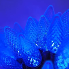 Juego De Luces Led Prefabricadas Facetadas Azul C9 en internet