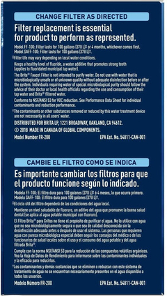 Filtros De Repuesto Para Grifo Brita 36311, X2u. - comprar online