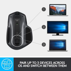 Mouse Logitech Mx Master 2s, Inalámbrico, Ergonómico - comprar online