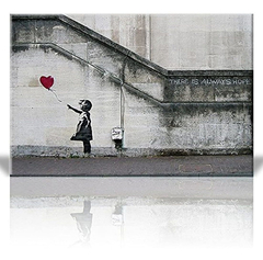 Impresión Sobre Lienzo Estampado Wall26 De Banksy Street,