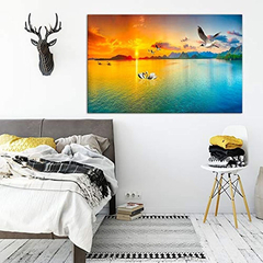 Amemny - Cuadro De Pared Con Panel Grande De Lienzo - Danielle's Store