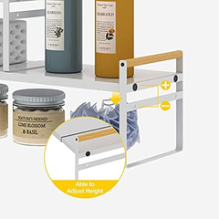 Estantería Ampliable Multiusos De Metal Blanco/1 Pieza. - tienda online
