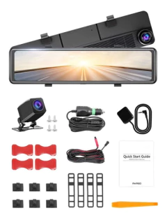 Akaso Dl12 2.5k Espejo Dash Cam 12 Pantalla Táctil Frontal Y - comprar online