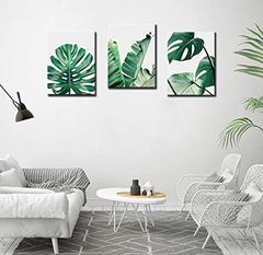 Lienzo Decorativo Para Pared Diseño De Plantas Tropicales - Danielle's Store