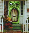 Cubierta Puerta De Duende Verde De Halloween Haunted House