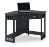 Escritorio Esquinero Para Pc Con Cajón De Madera Color Negro