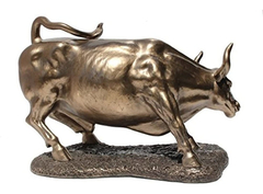 Pulgadas Figura Réplica Wall Street Bull Hued Bronce Pulido - Danielle's Store