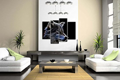 First Wall Art lienzo Decorativo Diseño Lobo Gris - comprar online