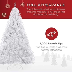 Árbol De Navidad Artificial Con Bisagras Y Soporte De Metal en internet