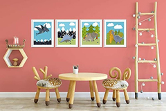 Decoración De Habitación De Dinosaurios Para Niños Niñas Pó en internet