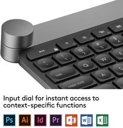 Teclado Inalámbrico Logitech Craft, Con Entrada De Dial en internet
