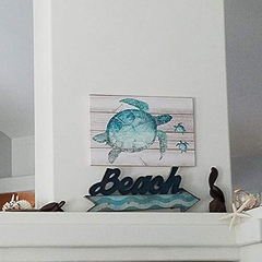 Sumgar Cuadro De Pared Tortuga De Mar Verde Decoración - Danielle's Store