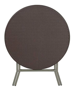 Flash Furniture - Mesa Plegable En Color Marrón Y Gris, Plás en internet
