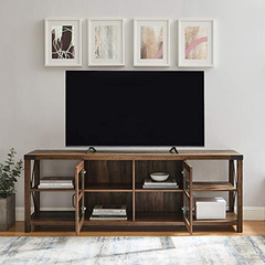 Mueble Para Tv De Madera Y Metal Color Marrón en internet