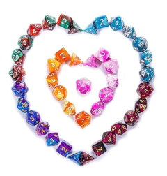 Dnd Dice, 42 Piezas Dungeons Y Dragons Dice Con Gold