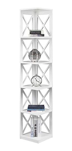 Biblioteca De Madera Color Blanco, 3 Estantes - comprar online