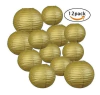 Sonnis Gold Round Paper Lanterns 12inch 10inch 8inch Size Fo