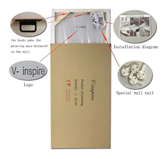 V-inspire - 3 Pinturas Al Óleo Pintado A Mano 3d