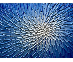 Arte Abstrato Pinturas De Flores 3d A Mano Sobre Lienzo - tienda online