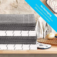 Juego De 12 Paños De Cocina Reales, En Diseño De Tela - Danielle's Store