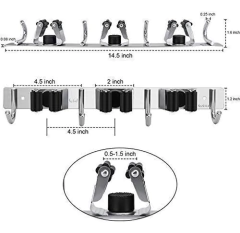 Soporte Para Fregonas De Pared De Acero Inoxidable - Danielle's Store