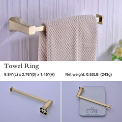 Juego De 4 Accesorios De Baño De Oro Cepillado - tienda online