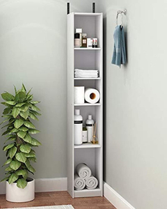 Imagen de Estantería Multiusos De Mdf Color Blanco De 5 Niveles.