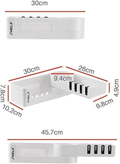 Linfidite - Estante De Baño Para Ducha Con Adhesivo Transpar - tienda online