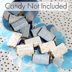 Pegatinas De Papel De Regalo En Miniaturas Color Azul - comprar online