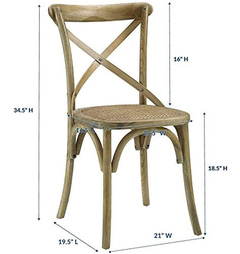 Silla Para Comedor De Madera Color Marrón Claro - comprar online
