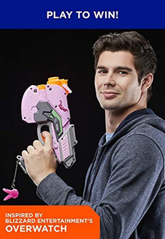 Nerf Overwatch D.va Rival Blaster Con 3 Rondas