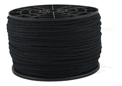 Negro Algodón Unglazed Theater Cord 1/8'' X 600 ft. # 4