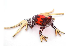 Figura Decorativa De Cristal Soplado Diseño De Rana - comprar online