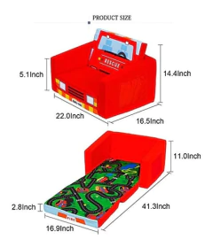 Sofá Cama Para Niños, Para Niños (rojo/camión De Bomberos) en internet