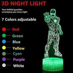 Iluminación Decorativa Dormitorio Para Niños Iron Man - comprar online