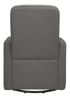 Silla Giratoria Tapizada Con Un Otomano, Gris Oscuro - tienda online