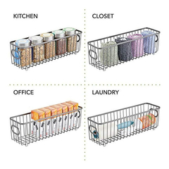 Cesta Organizadora De Almacenamiento De Metal Para Baño - Danielle's Store