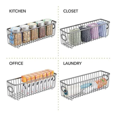 Cesta Organizadora De Almacenamiento De Metal Para Baño - Danielle's Store