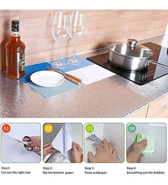 Papel Tapiz Metálico Para Cajones De Cocina, - comprar online