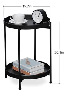 Artículos Para El Hogar Mesa Auxiliar Redonda, Plegable - comprar en línea