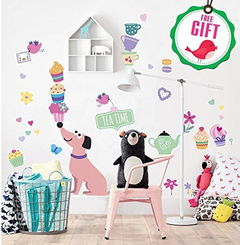 Pegatinas De Pared Para Perros Para Niñas, Diseño en internet