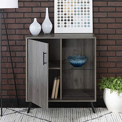 Armario De Almacenamiento Multiusos De Madera Color Gris. - comprar online