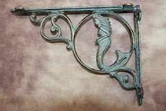 Estilo De La Vendimia Soportes De Estante De Pared De Sirena - comprar online