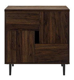 Mesa Auxiliar De Madera, Color Marrón Oscuro - Danielle's Store