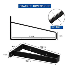 Soportes Para Estantes Ultra Resistentes, 12 Pulgadas, Sopor - Danielle's Store