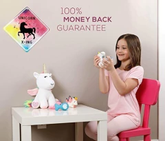 Peluche Grande De Unicornio - Blanco 13''