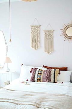 Mkono Macramé Tejido Para Colgar En La Pared Boho Home Chic - Danielle's Store