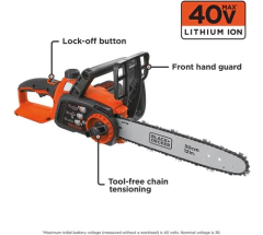 Motosierra Black&decker Con Bateria 40v, 12'' - comprar online