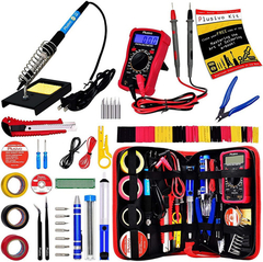 Kit De Cautín Plusivo, 60 W, Ajustable, Con Multímetro