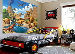 Imagen de Mural De Pared Para Habitación Infantil, Dinosaurio